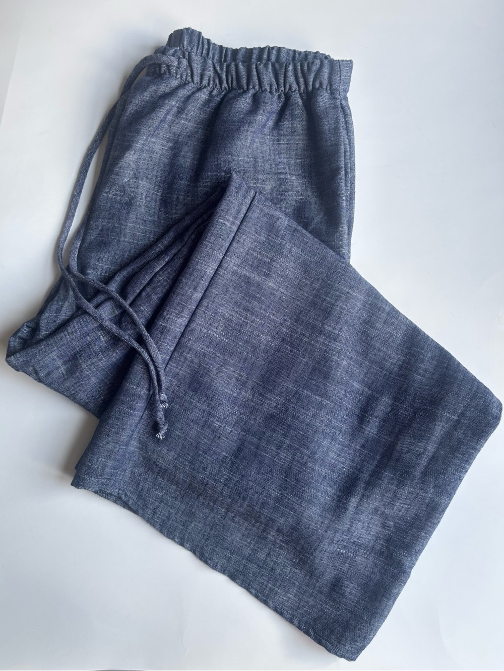 Sienna Sky Casual Drawstring Pants in Slate Blue, size Large